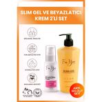 For You Gold bs00 Slim Jel - - Toparlayıcı - Çatlak Karşıtı - Sıkılaştırıcı - Selülit Jeli & Beyazlatıcı Krem Set