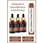 For You Gold Collegen & Somon Dna & C Vitamini Cilt Bakım Serum Seti(Avantajlı Set)