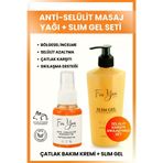 For You Gold jelyağikili Slim Jel , Sıkılaştırıcı, Toparlayıcı, Selülit Karşıtı Jel & Anti Selülit Masaj Yağı Set