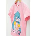 For You Kids 4'lü Winx Baskılı Tshirt Şort Pantolon Beyaz Takım - 7 - 8 Yaş