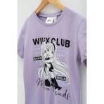 For You Kids 4'lü Winx Baskılı Tshirt Şort Pantolon Lila Takım - 11 - 12 Yaş