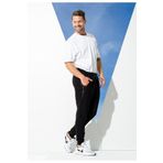 For You Man 2'li Pamuklu Yanı File Detay T-shirt Siyah Joger Takım