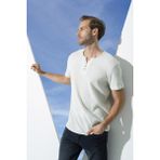 For You Man Organik 3 Düğme Kısakol Yeşil Gömlek - Mint Yeşili - XL