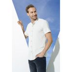 For You Man Organik Hakim Yaka Tam Pat Kısakol Yeşil Gömlek - Mint Yeşili - XL