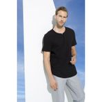 For You Man Organik Tek Düğme Kısakol Siyah Gömlek - 2XL