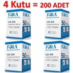 Fora G20 Şeker Strip 4 Kutu 200 Adet Ölçüm Stribi Hızlı Sonuç ve Kullanım Kolaylığı