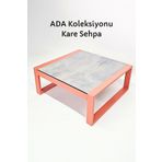 Forada Home & Style Bahçe Sehpası - Alüminyum Kare Orta Sehpa