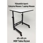 Forada Home & Style Yükseklik Ayarlı Laptop Ders Çalışma Masası (40x60 cm)