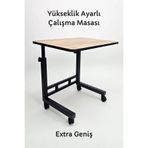 Forada Home & Style Yükseklik Ayarlı Laptop Ders Çalışma Masası (50x70 cm)