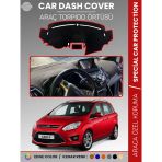 Ford C-Max Double Ekran (2010-2014) Torpido Örtüsü Araca Özel Tam Uyum Kaymaz Kolay Montaj