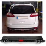 Ford C Max Makyajlı Uyumlu Body Kit Difüzör 4 Çıkış Yuvarlak Siyah Model 2