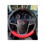 Ford C_max Dikmeli Direksiyon Kılıfı Iki Renkli Yüzüklü Kırmızı