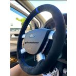 Ford Connect Dikmeli Direksiyon Kılıfı Alkantra Mavi Yüzüklü