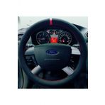 Ford Connect Dikmeli Direksiyon Kılıfı Kırmızı Yüzüklü Alkantara (nubuk)