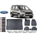 Ford Courier 2015 Model Bagaj Havuzu Araca Özel Siyah Extra Havuzlu Paspas Takımı