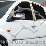 Ford Fiesta 2006-2009 Krom 2 Parça Ayna Kapağı