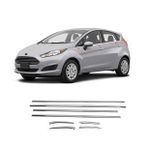 Ford Fiesta 2009-2017 Paslanmaz Çelik 8 Parça Krom Cam Çıtası