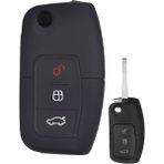 Ford Fiesta Focus Mondeo B-Max C-Max Anahtar Uyumlu Silikon Oto Anahtar Kumanda Kabı Kılıf Siyah - Belirtilmemiş