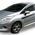 Ford Fiesta Uyumlu (2014-2016) Yan Marşpiyel Seti (Plastik)