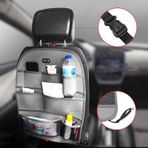 Ford Focus 1 Araç İçi Deri Koltuk Arkası Organizer Düzenleyici Koruyucu Gri