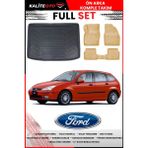 Ford Focus 1 Hatchback 2004 Model 4d Bagaj ve Pro Serisi Havuzlu Bej Paspas Takımı - Siyah