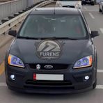Ford Focus 2 2005-2008 Uyumlu H Lip Esnek Ön Lip 2 Parça Karlık Ön Ek Tampon Altı Dill