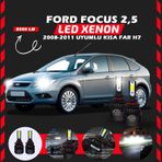 Ford Focus 2.5 2008-2011 Kısa Far Uyumlu Şimşek Etkili Led Xenon Light Series H7