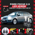 Ford Focus 2.5 2008-2011 Kısa Far Uyumlu Şimşek Etkili Led Xenon Premium Series H7