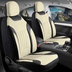 Ford Focus 2 Hatchback Tay Tüyü Oto Koltuk Kılıfı Fermuarlı Ön Arka Set Bej Edition