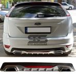 Ford Focus 2 Hb Difuzor Arka Tampon Eki 2 Egzoz Cikisli Gri Reflektorlu