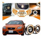 Ford Focus 2 Uyumlu, Universal Mercekli Led Angel Sis Farı, 76mm Turuncu Renk