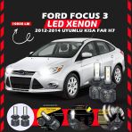 Ford Focus 3 2012-2014 Kısa Far Uyumlu Şimşek Etkili Led Xenon Premium Series H7