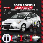Ford Focus 3 2012-2014 Uzun Far Uyumlu Şimşek Etkili Led Xenon Light Series H1