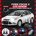 Ford Focus 3 2012-2014 Uzun Far Uyumlu Şimşek Etkili Led Xenon Pro Series H1