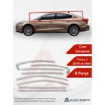 Ford Focus 4 Hb 5d/sd Cam Çerçevesi 8 Parça 2018 ve Üzeri Krom Paslanmaz Çelik