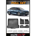 Ford Focus 5 Sedan Ince Stepneli Bagaj Havuzu+4.5d Havuzlu Paspas Seti 2025 Model - Siyah