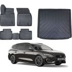 Ford Focus 5 Stw 2020 Model Üst Bagaj Havuzu Paspas Takımı Maxi Eva Serisi - Siyah