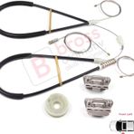 Ford Focus Mk1 1998-2007 2/3 Kapi Hatchback Coupe 1331619 Icin Elektrikli Sol Cam Kriko Tamir Seti