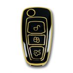 Ford Focus Mondeo 2010+ Sustali Siyah Oto Anahtar Kumanda Kabi Kilif Oto Anahtarlik