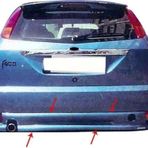 Ford Focus Uyumlu 1 Hatchback Arka Tampon Altı Fiber 1998-2005