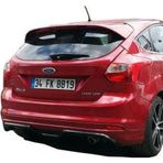 Ford Focus Uyumlu 3 Hatchback 2012 - 2014 Arka Tampon Eki - Difüzör (Plastik)