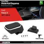 Ford Focus Uyumlu 3 Kol Dayama Kolçak ABS Vidalı Gri 2011-2014 A+Kalite Parça