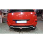 Ford Fusıon Uyumlu Body Kit Difüzör 4 Çıkış Yuvarlak Gri Model 1