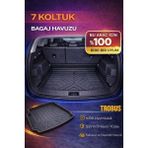 Ford Grand C-Max 7 Koltuklu (2022) Bagaj Koruma Havuzu Trobus - Siyah