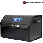 Ford Marka Logolu Oto Bagaj Organizer Çanta Oto Bagaj Çantası 2 Bölmeli Suni Deri