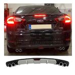 Ford Mondeo MK4 Difüzör Arka Tampon Eki 4 Egzoz Çıkışlı Gri