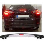 Ford Mondeo Uyumlu Body Kit Difüzör 4 Çıkış Gri Yuvarlak