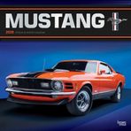 Ford Mustang Official 2025 12 X 24 Inch Monthly Square Wall Calendar Foil Stamped Cover Plastic-Free