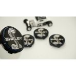 Ford Mustang Shelby Kobra Logo Jant Göbeği Kapak Seti 60mm
