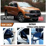 Ford Ranger T6 2016-2021 Sinyalli Batman Yarasa Ayna Kapağı Piano Black Abs Plastik